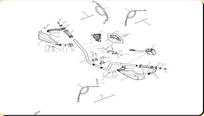 Lenker, Adly ATV Conquest 600 4x4